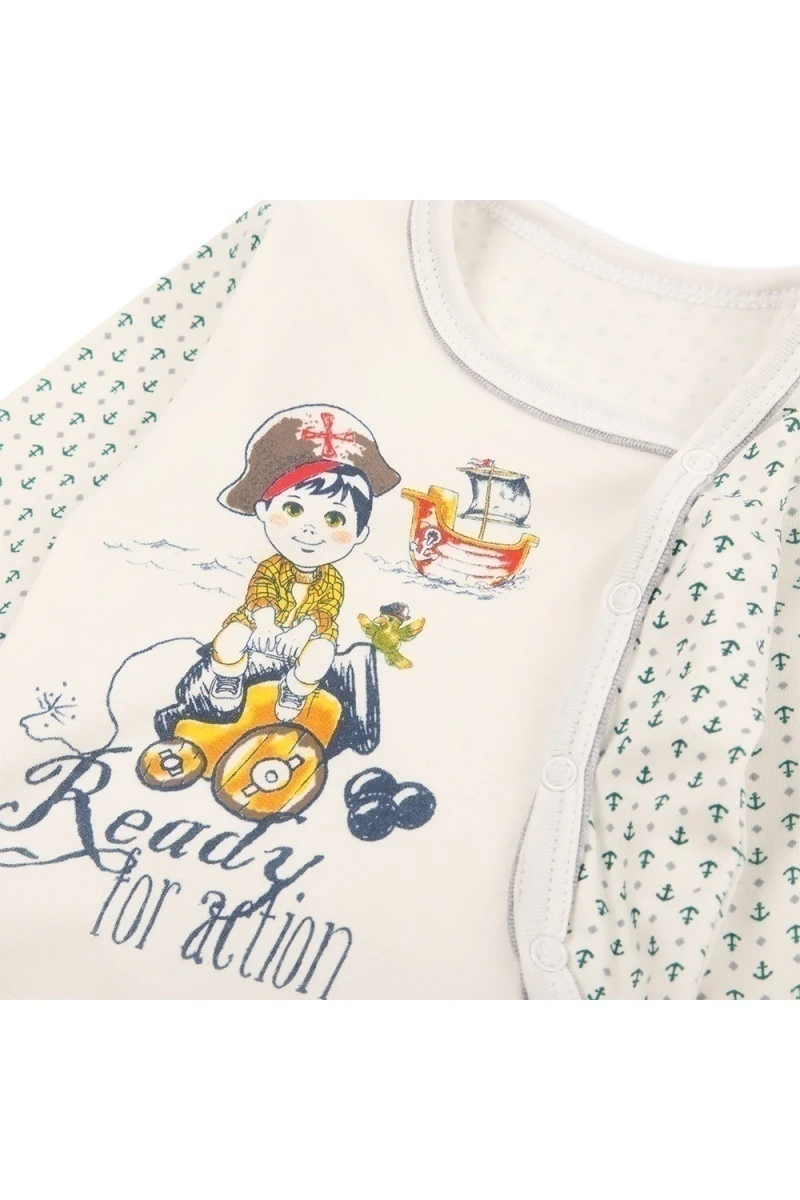 Боди 201500-2 дл. рукав (зеленый)