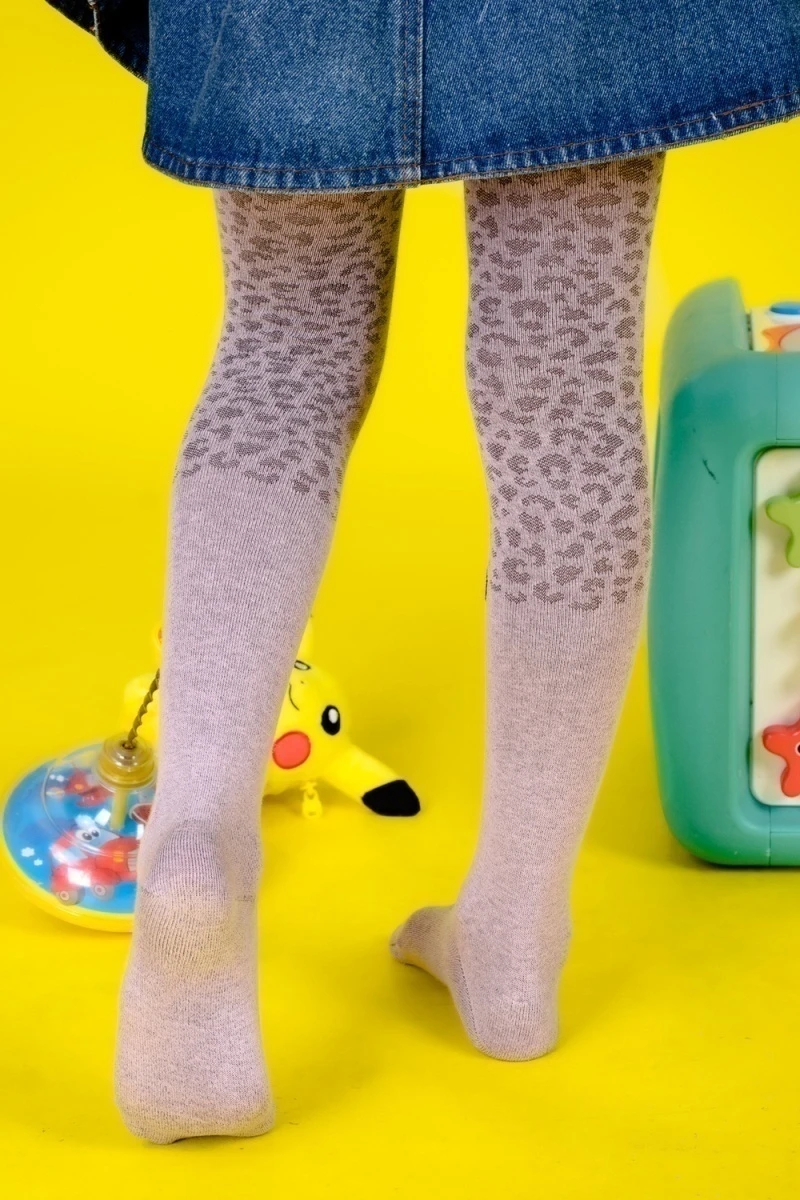 Колготки Леопард (розовый)