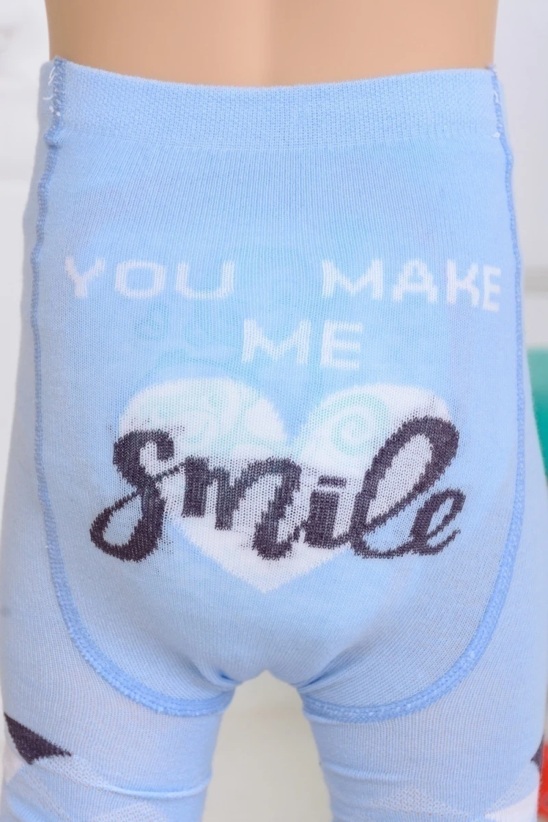 Колготки Улыбка (голубой)