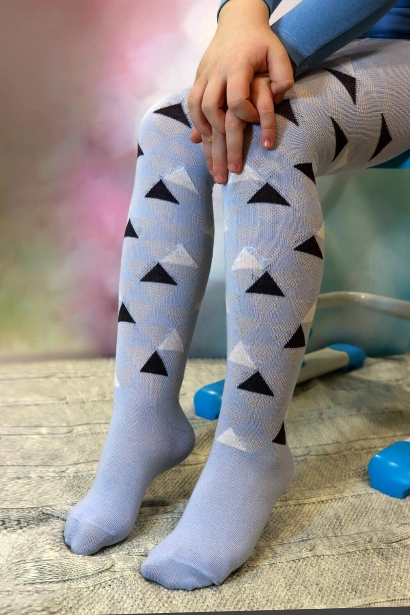 Колготки Улыбка (голубой)