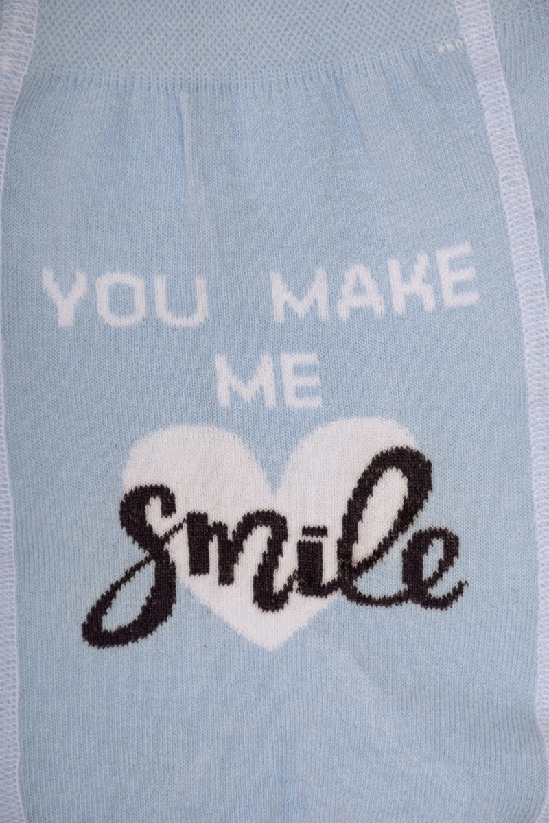 Колготки Улыбка (голубой)