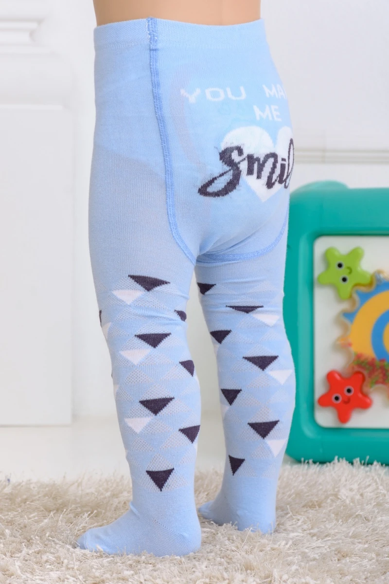 Колготки Улыбка (голубой)