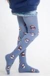 Колготки Снеговики (джинс)