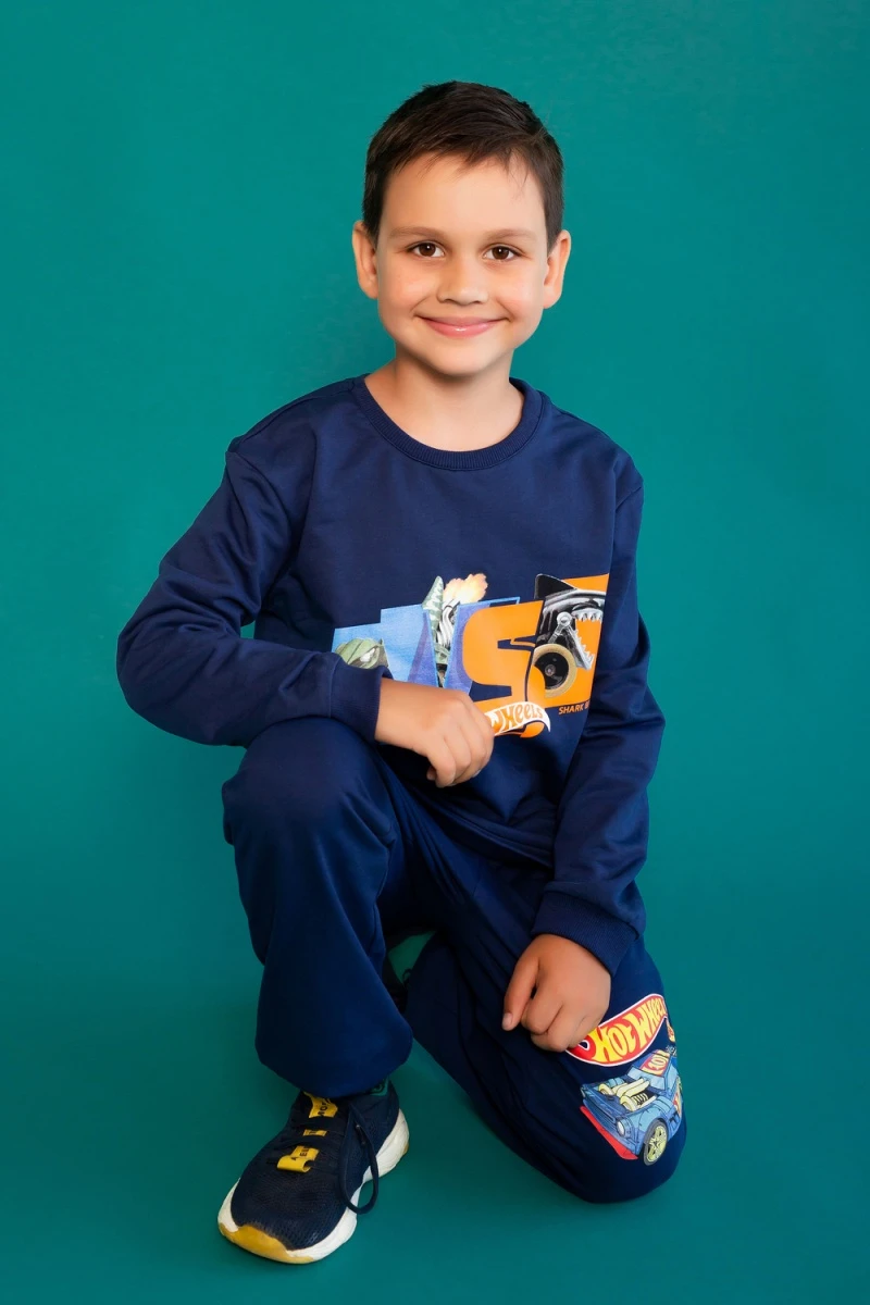 Свитшот 22756 Hot Wheels (темно-синий)
