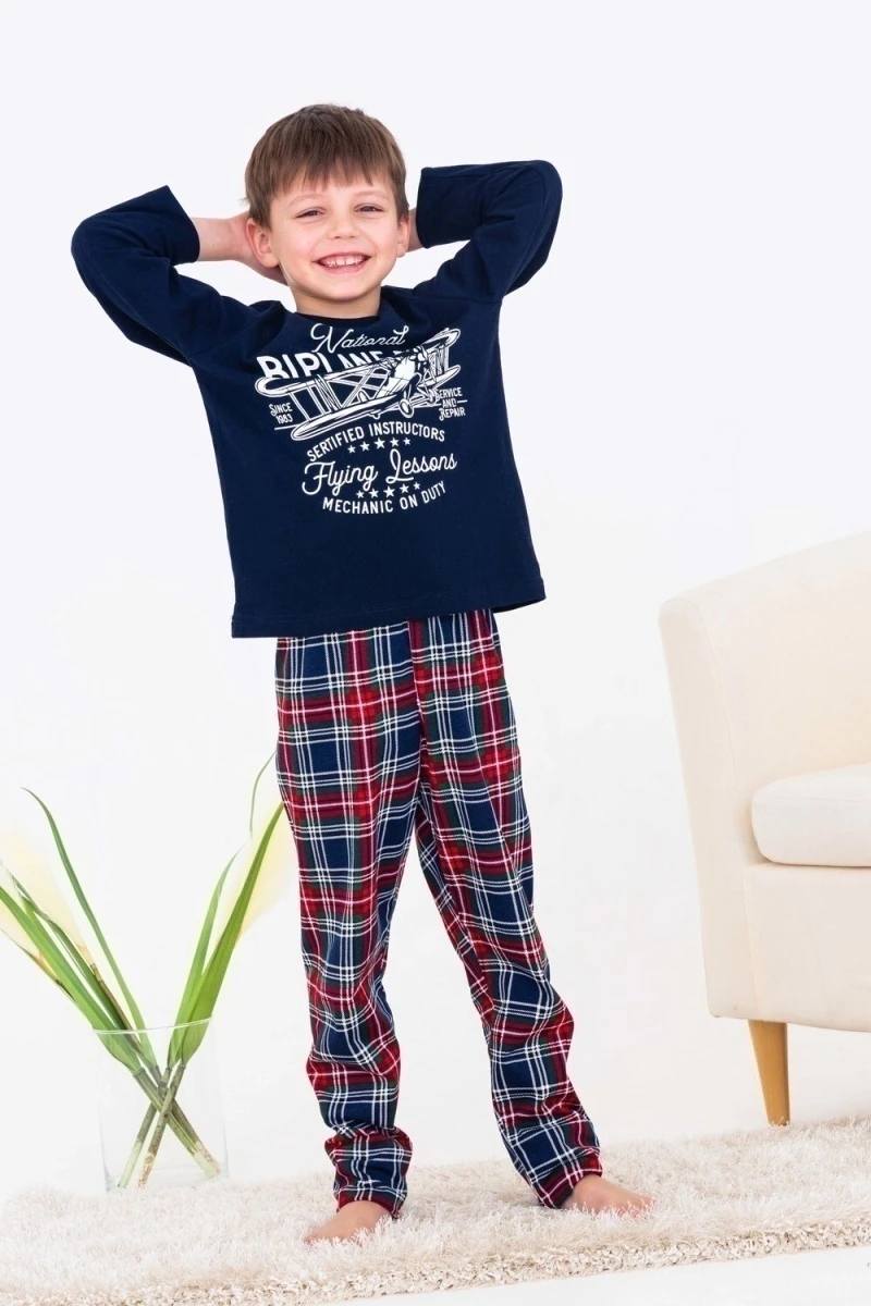 Пижама с брюками 10880 (синий)