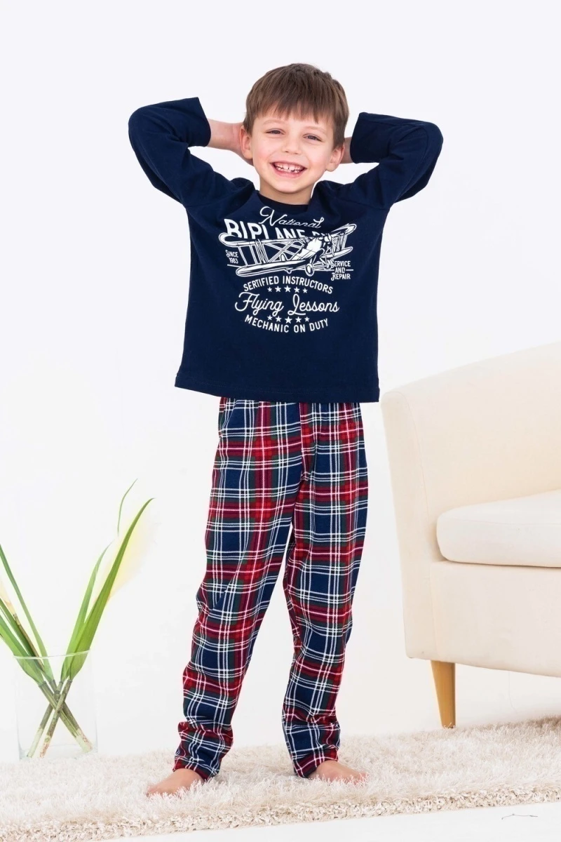 Пижама с брюками 10880 (синий)