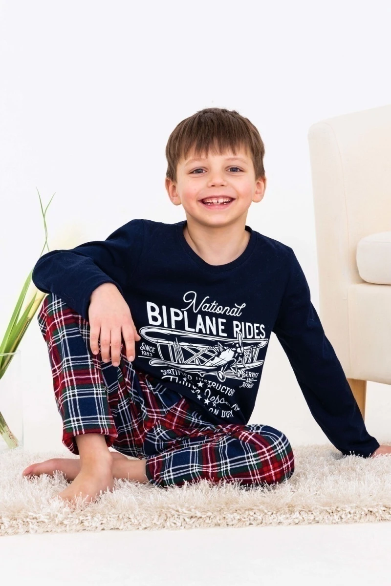 Пижама с брюками 10880 (синий)