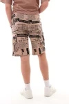 Шорты 1578 (бежевый с черным)