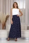 Юбка Ю030 (синий, белый)