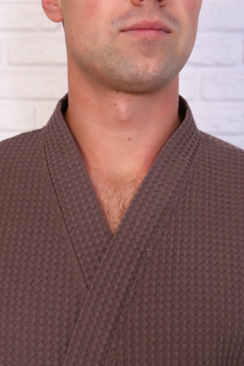 Халат Кимоно ВК-242 (серо-коричневый)