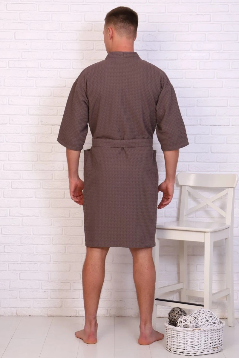 Халат Кимоно ВК-242 (серо-коричневый)