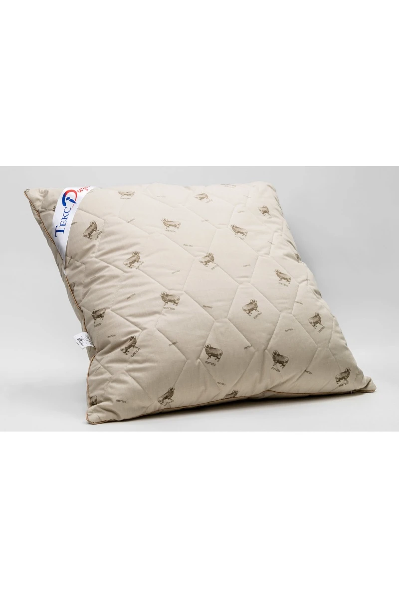 Подушка Овечья шерсть Тик (в ассортименте)