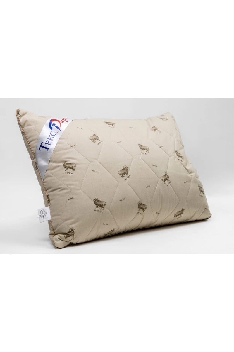 Подушка Овечья шерсть Тик (в ассортименте)