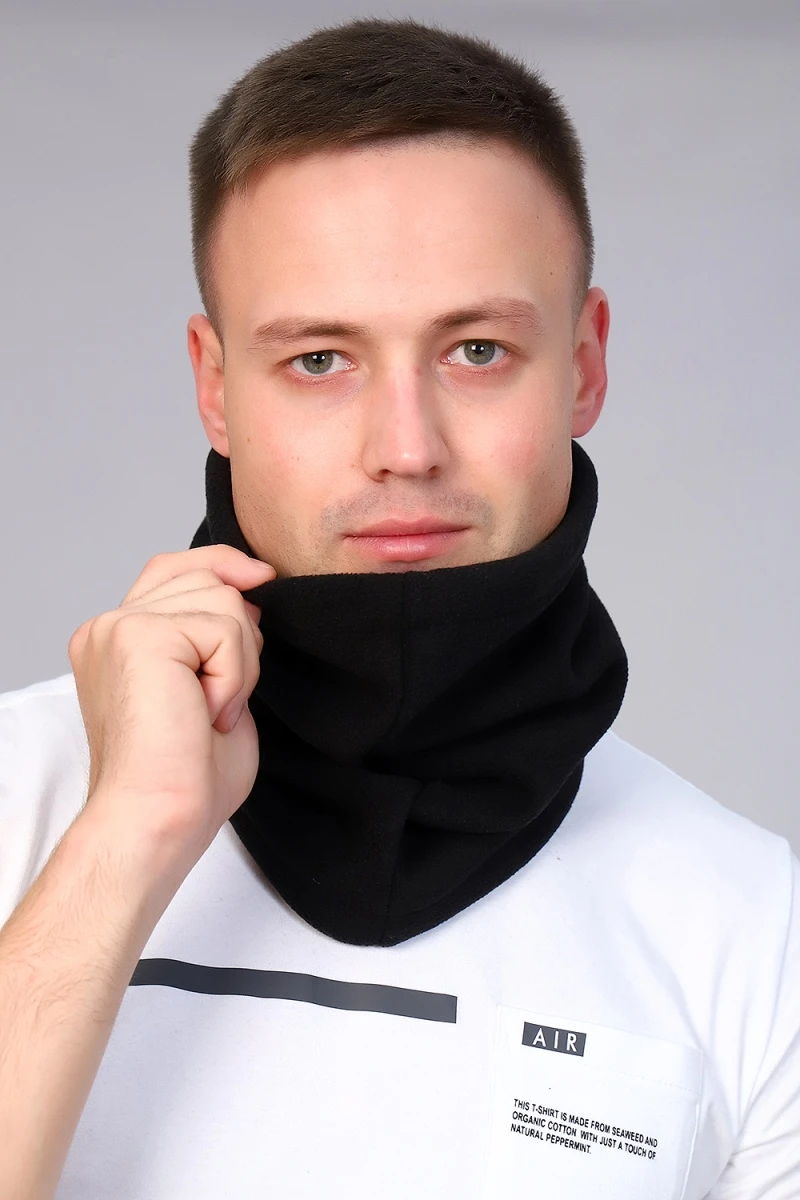 Шапка снуд 63076 (черный)