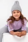 Детская шапка Бини (меланж)