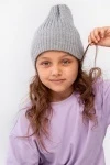 Детская шапка Бини (меланж)