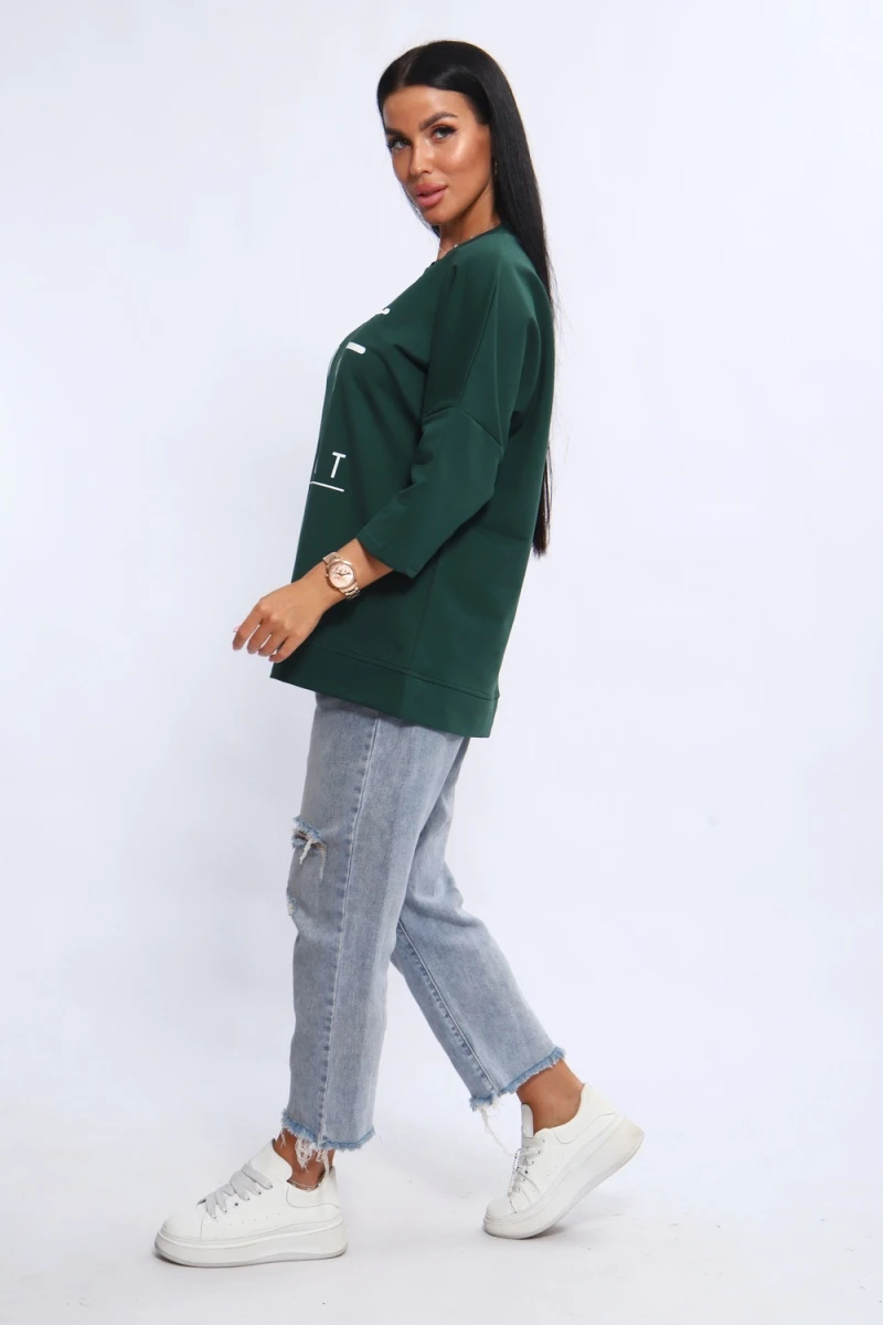 Свитшот 375702 (зеленый)