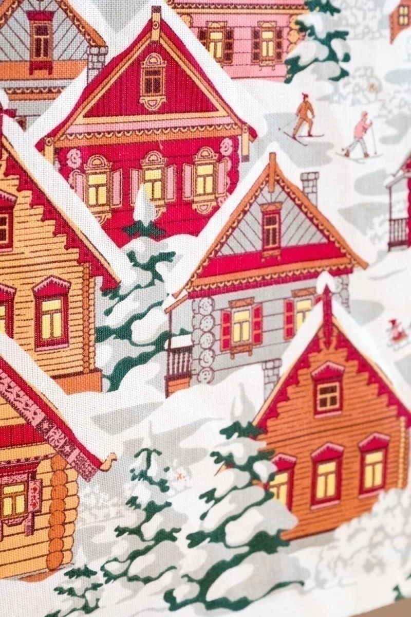 Скатерть Новогодняя ночь (красный)