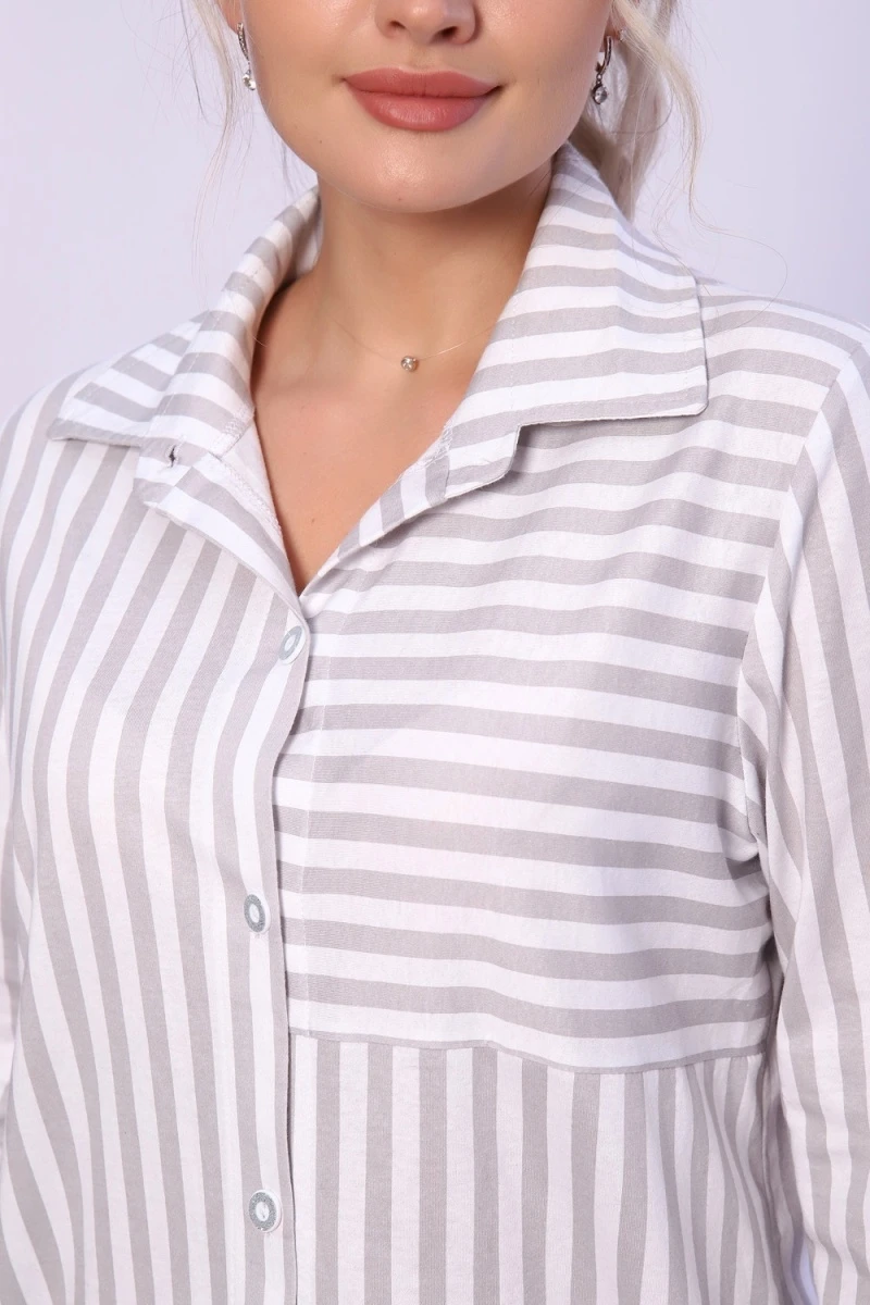 Туника на пуговицах - Medical Designe - 464 - серый