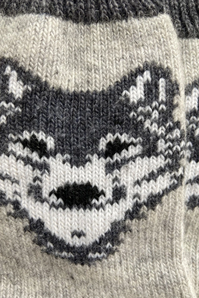 Носки шерстяные Волк (серый)