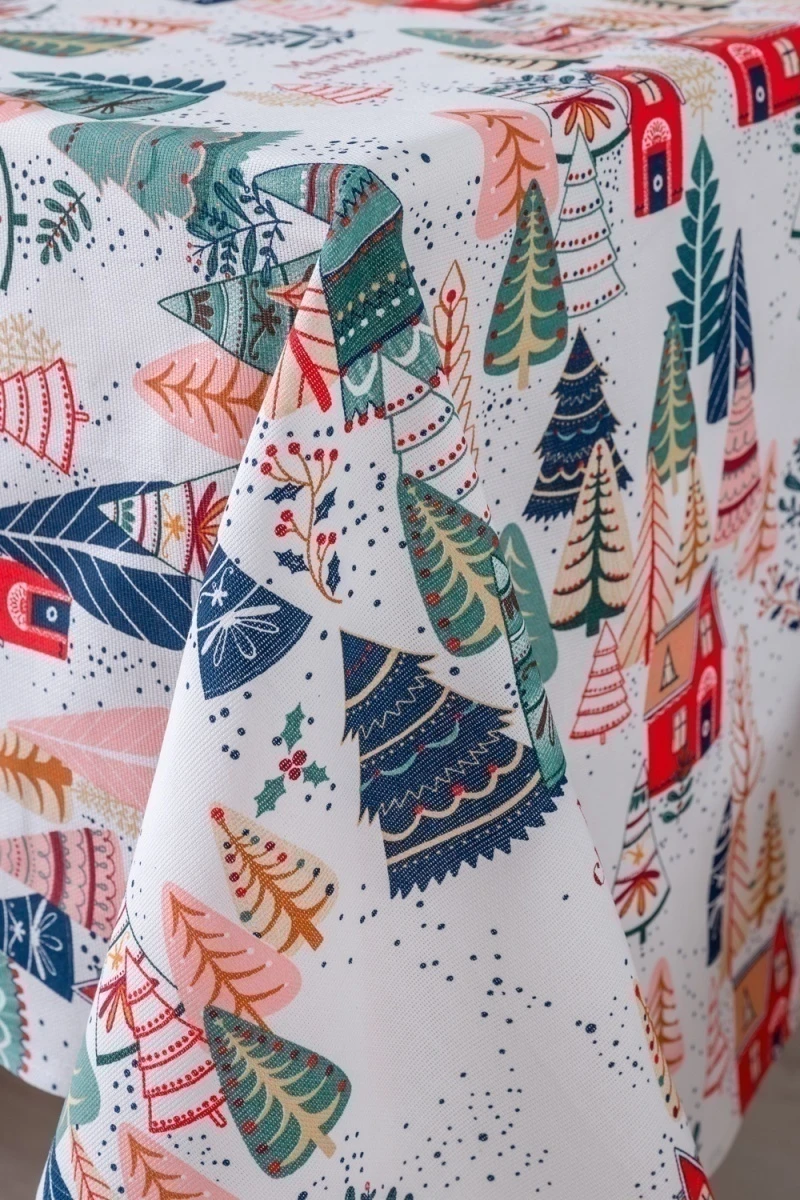 Скатерть Merry Christmas (белый)