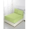 Простыня трикотажная на резинке (салатовый)