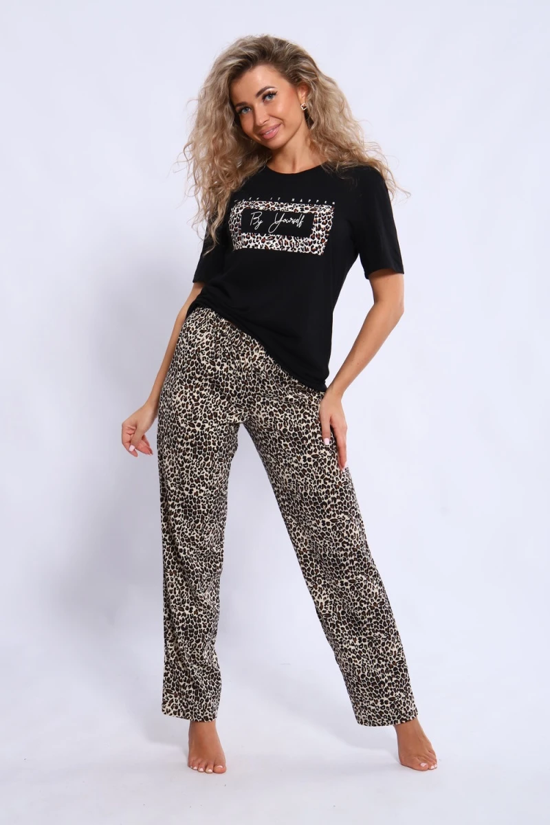 Костюм с брюками 35876 (леопард)