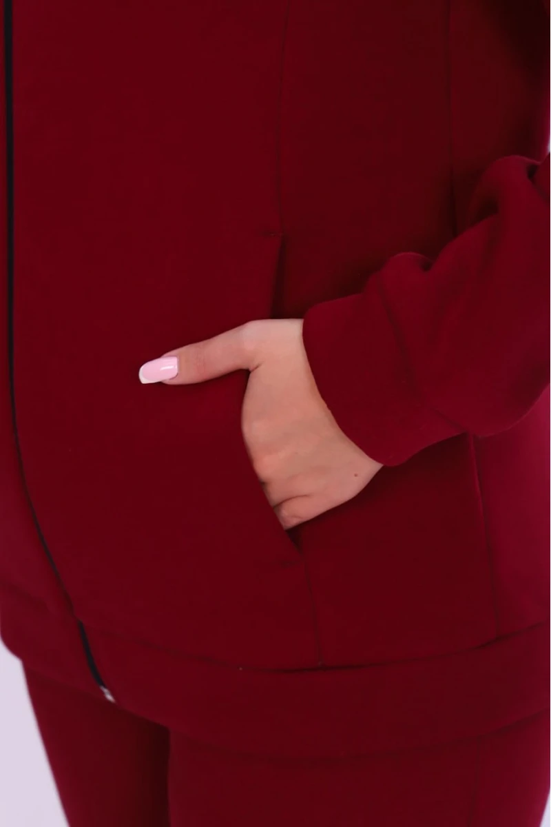 Костюм с брюками 19129 (бордо)