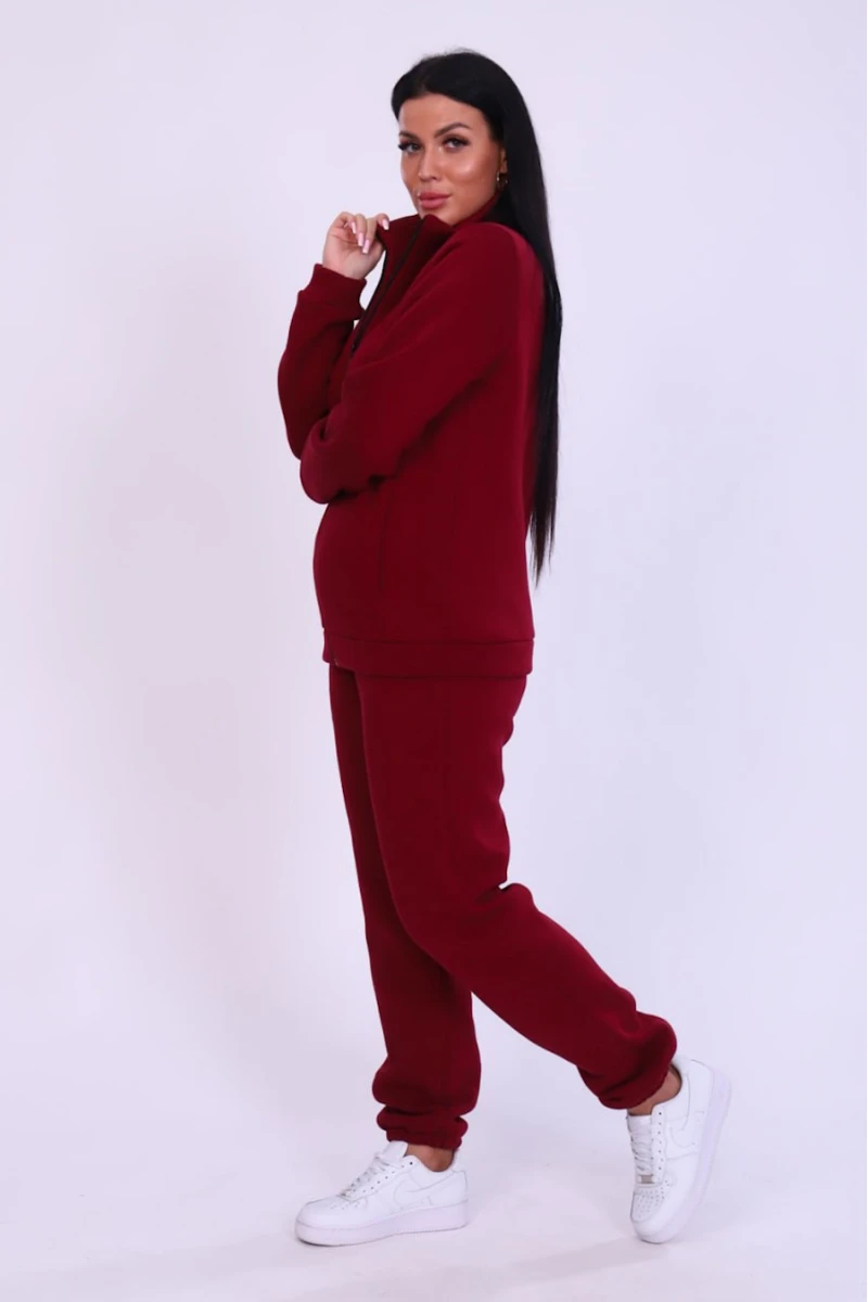 Костюм с брюками 19129 (бордо)