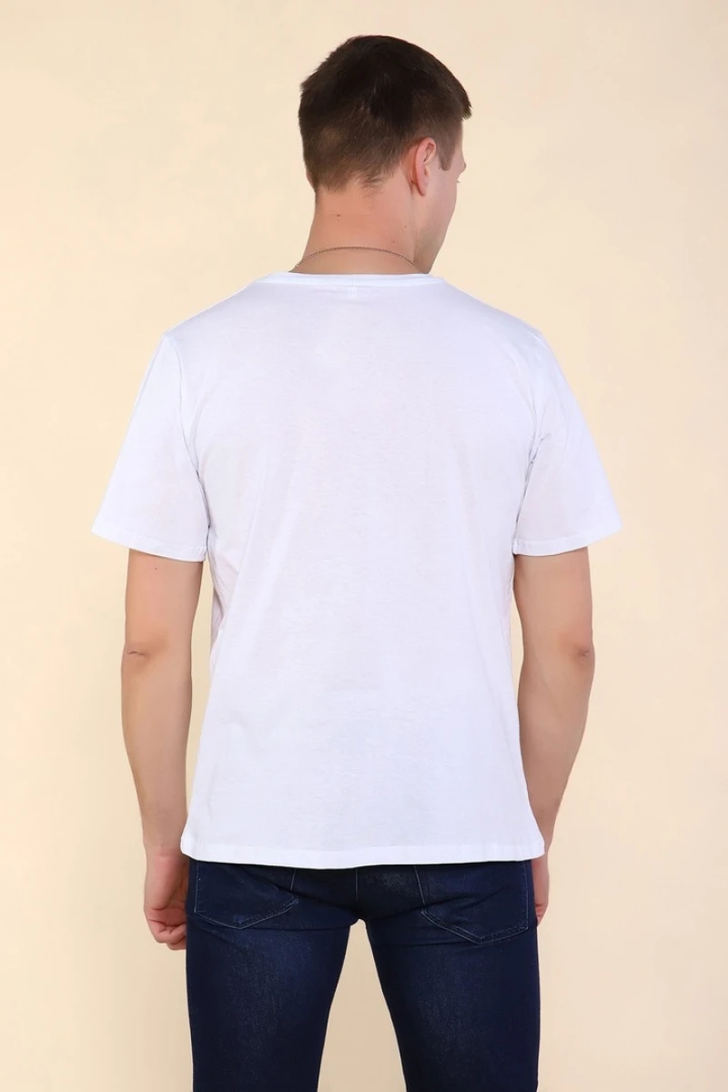 Футболка мужская - Тату Дракона-2 - 2221 - белый