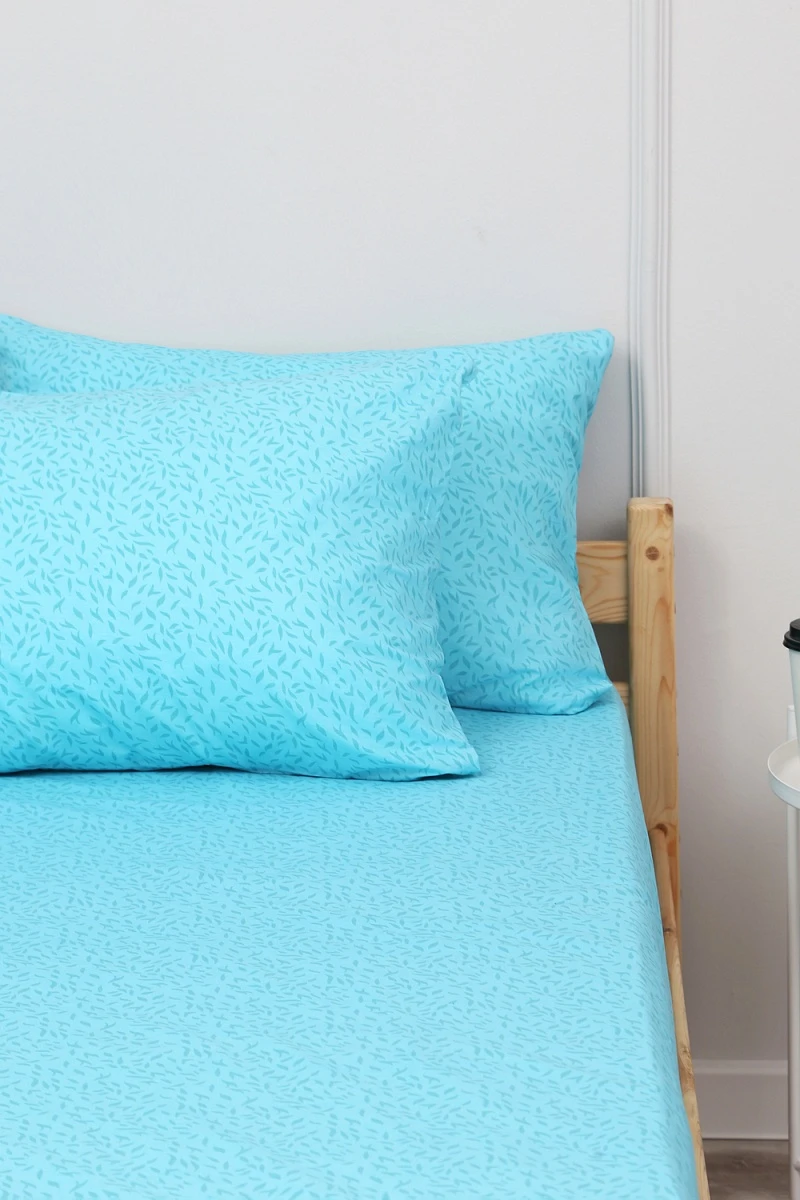 Наволочка поплин Винтаж-компаньон (бирюзовый)