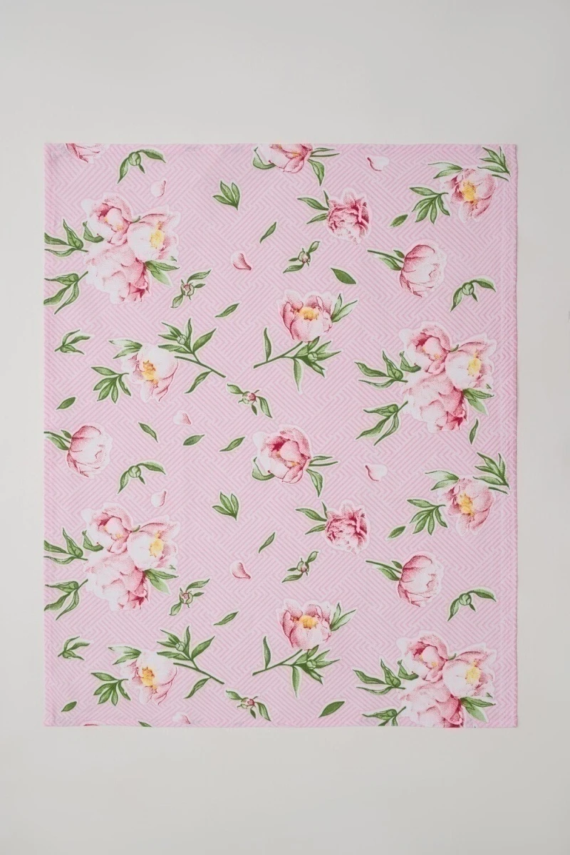 Полотенце Пионы (розовый)