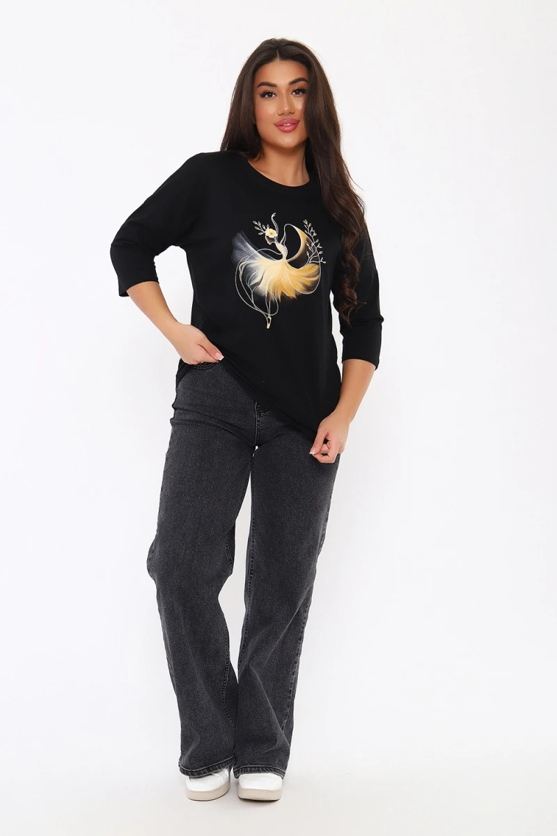 Лонгслив ЛЖ096 (черный)