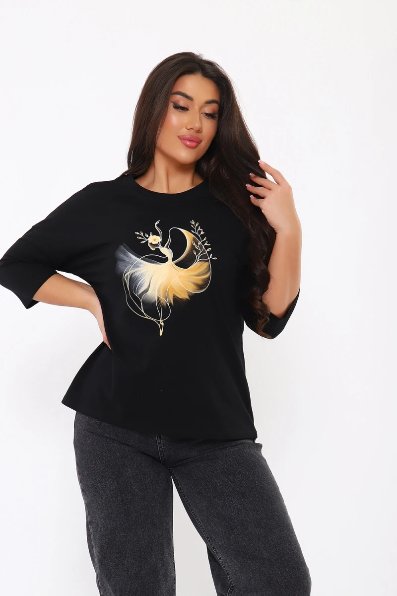 Лонгслив ЛЖ096 (черный)