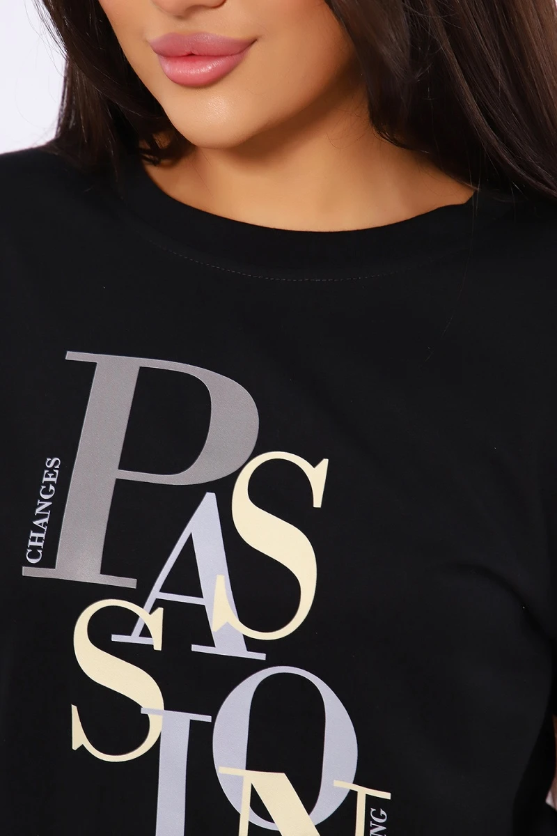 Лонгслив ЛЖ094 (черный)