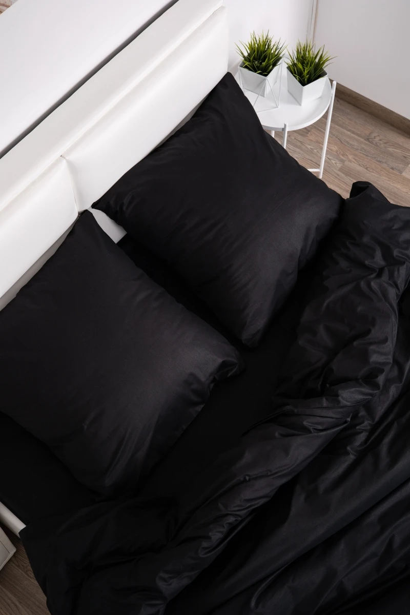 Наволочки 2 штуки "МИЛАН" поплин "Блэк" (г/к) 