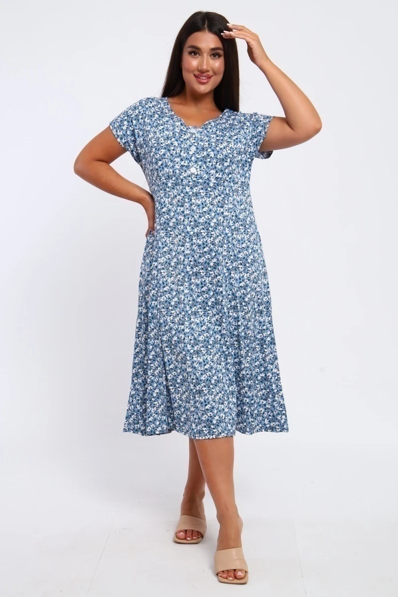 Платье 020 (голубой)