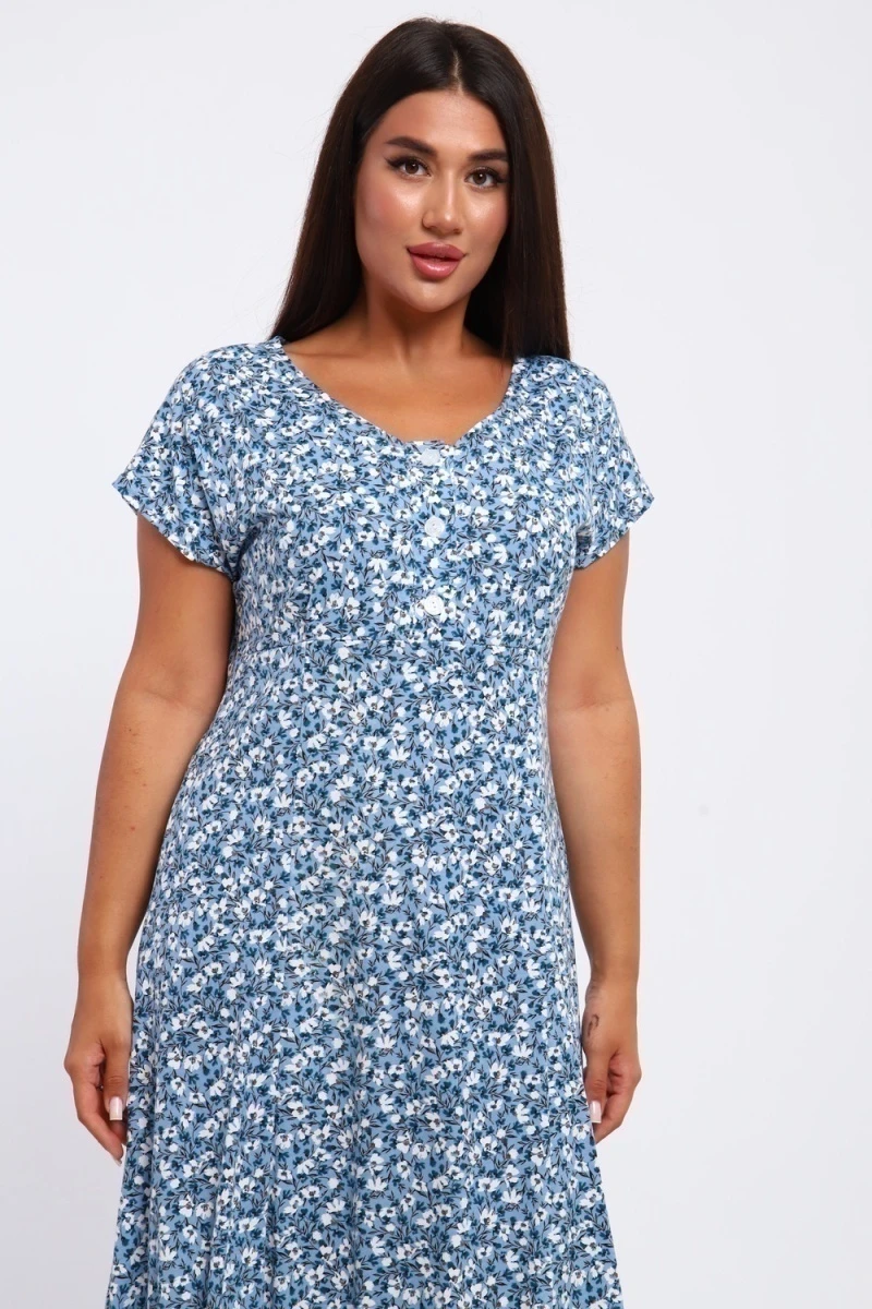 Платье 020 (голубой)