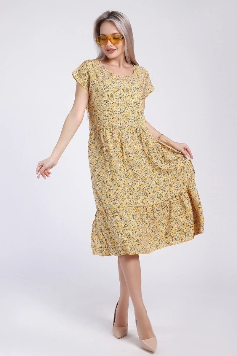 Платье женское - 735 - желтый