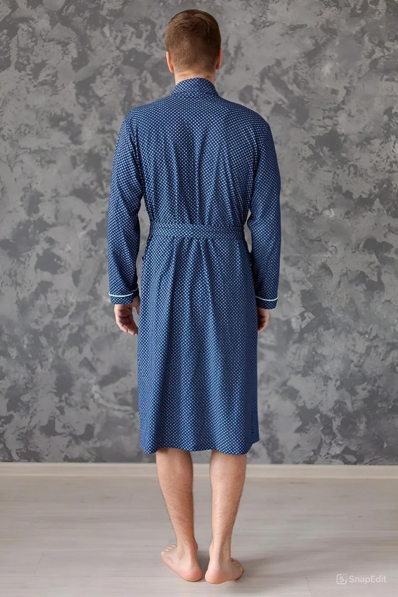 Халат Комфорт (темно-синий)
