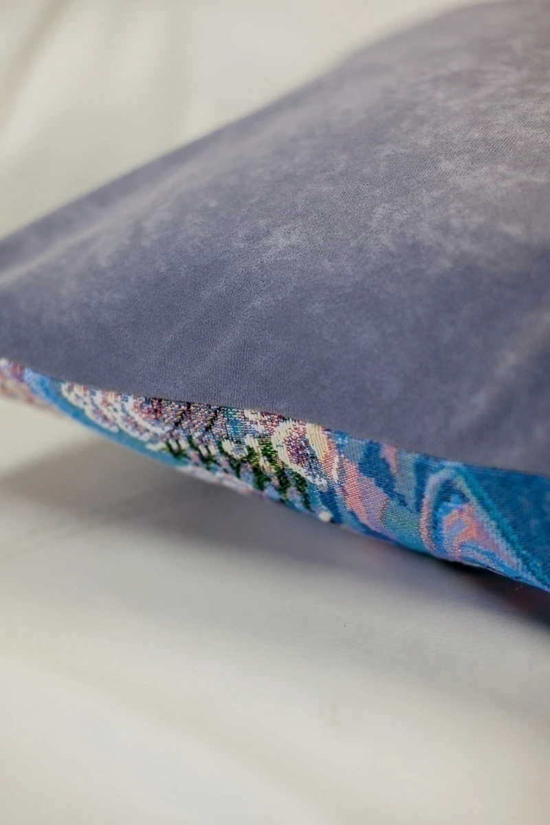 Наволочка декоративная 50х50 Вечера на хуторе (синий)