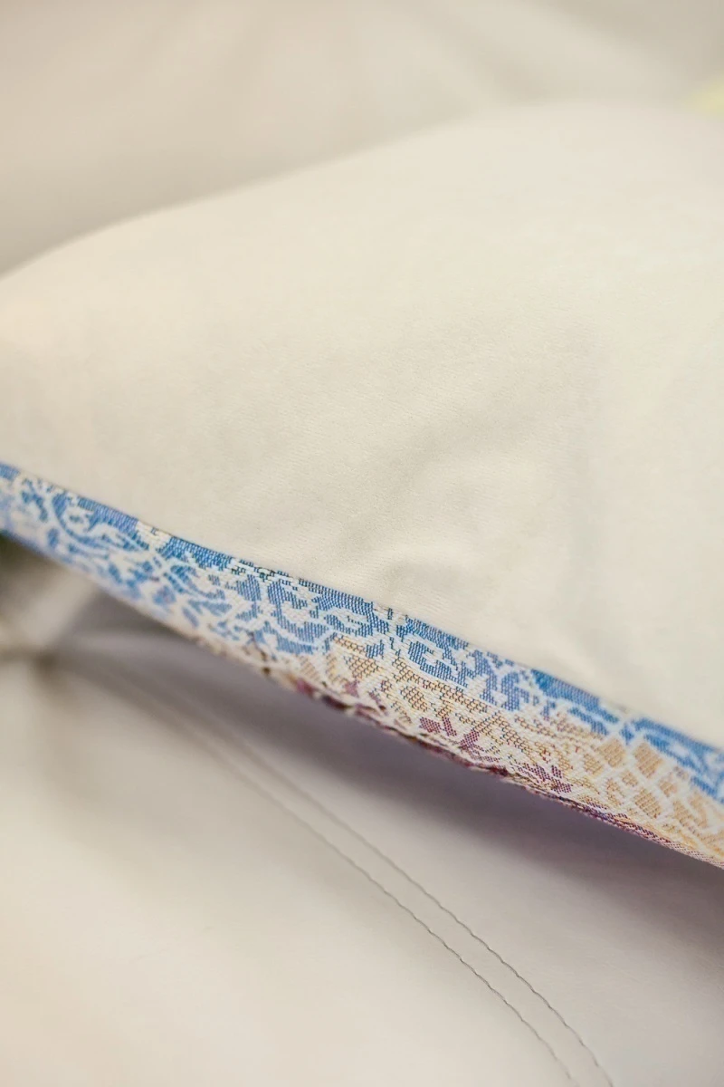 Наволочка декоративная 50х50 Олени (голубой)