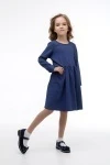 Платье Галочка (синий)