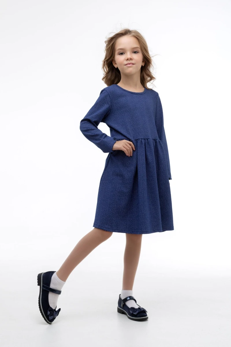 Платье Галочка (синий)