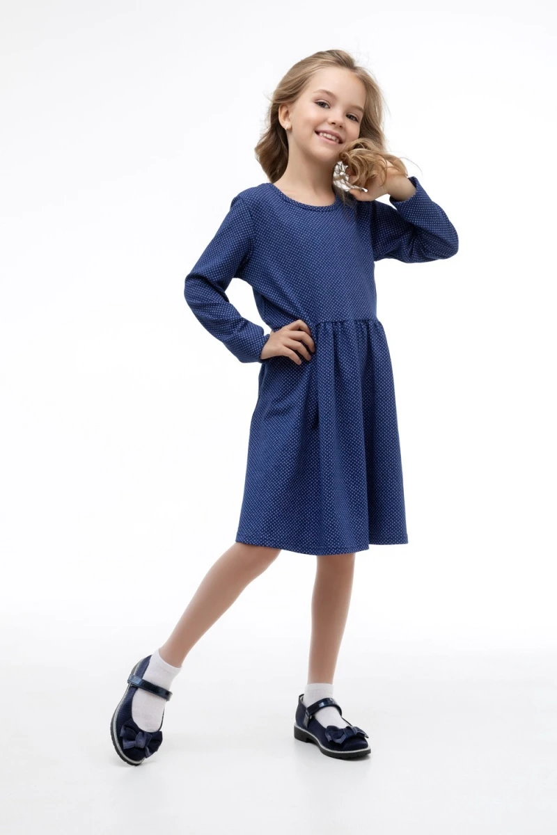 Платье Галочка (синий)