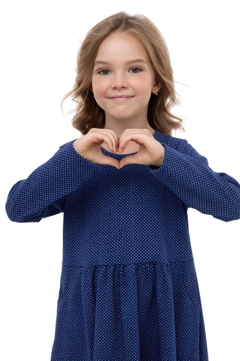 Платье Галочка (синий)