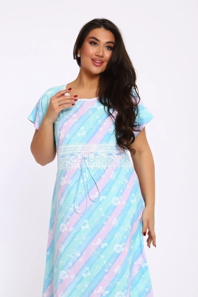 Сорочка 21614 (голубой)