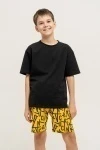 Детский костюм с шортами ДП/бруклин (бруклин/желтый/черный)