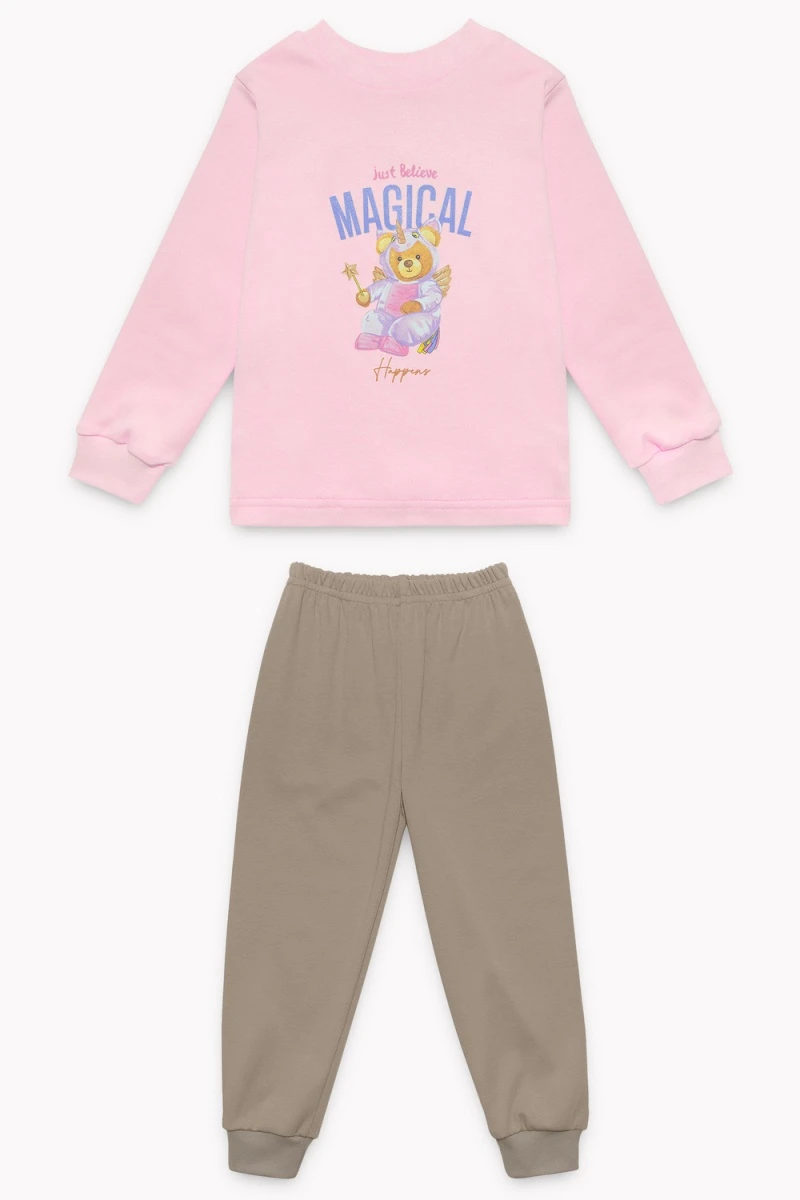 Пижама с брюками 10118 Магия (розовый, бежевый)