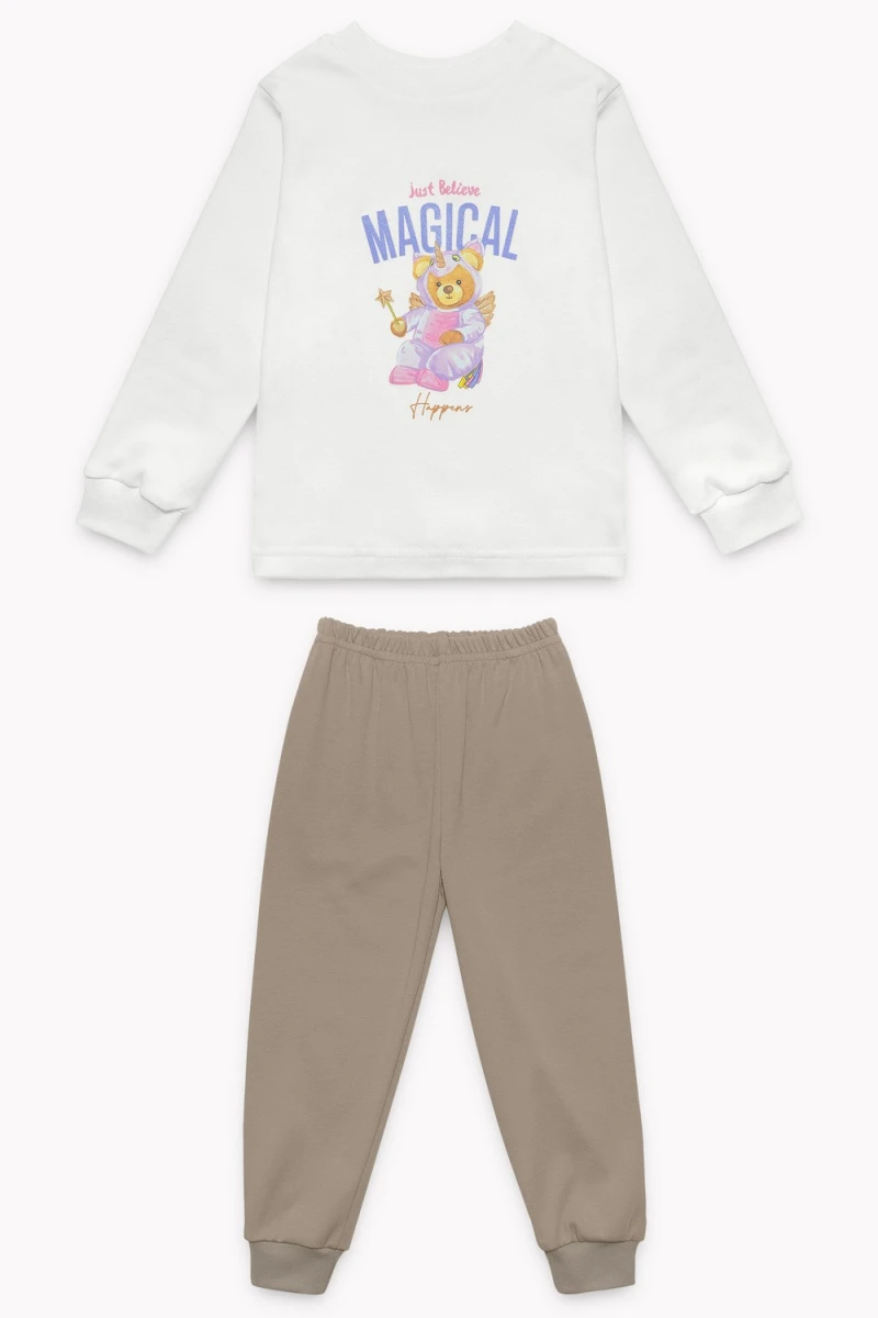 Пижама с брюками 10118 Магия (кремовый, бежевый)